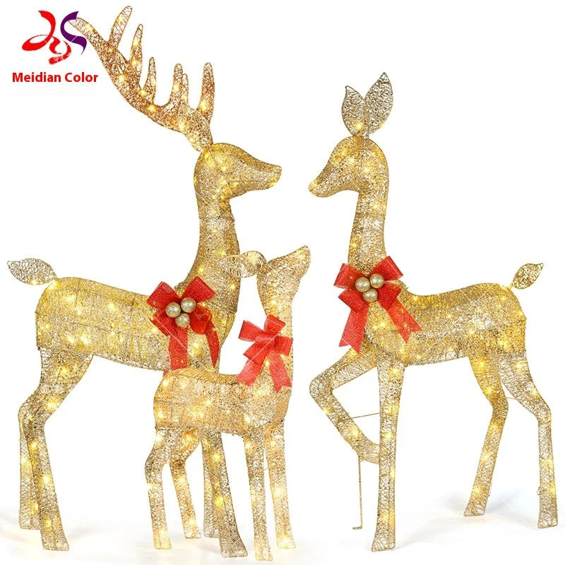 Enchanted Reindeer LED Christmas Decoration Set