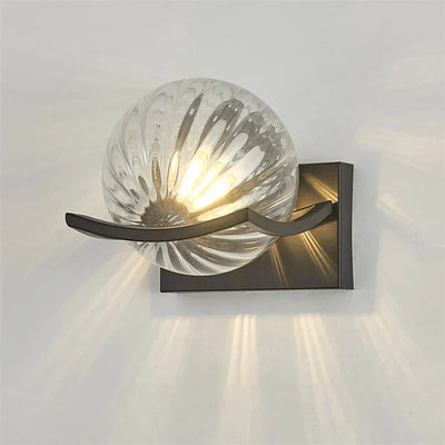 Modern LED Wall Lamp with Glass Panel