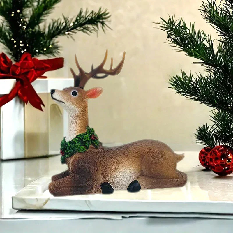 Festive Reindeer Christmas Decoration