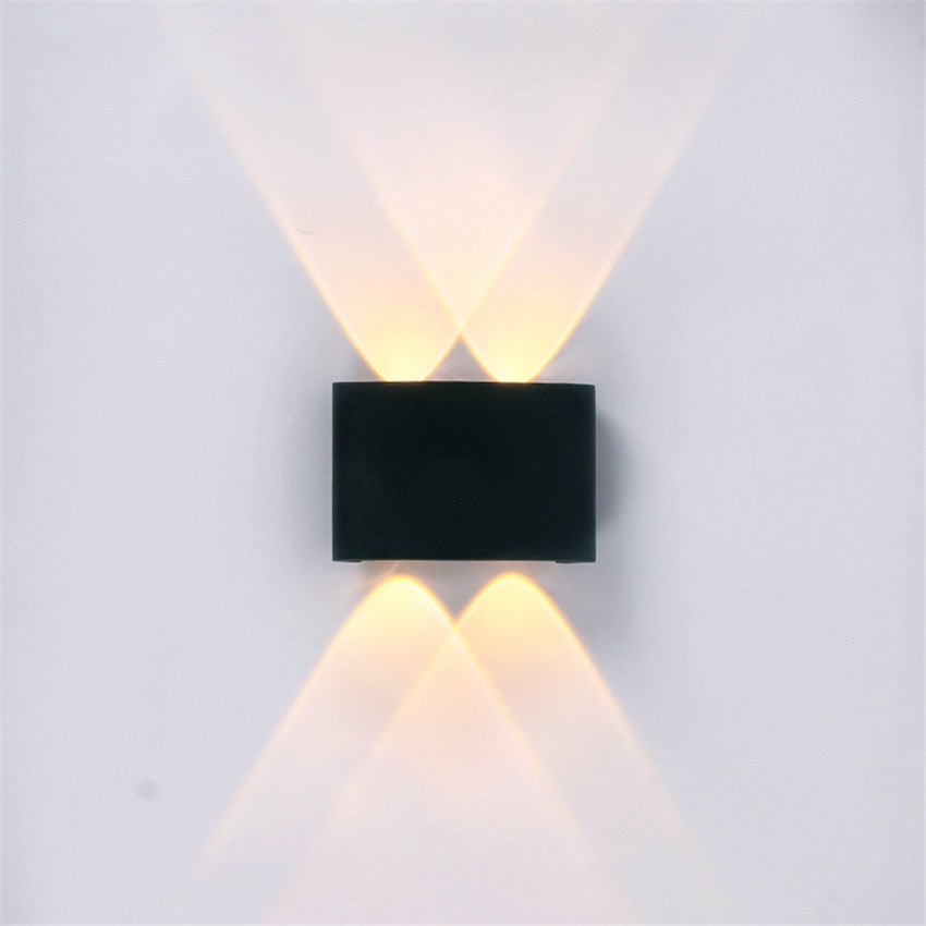 Modern waterproof LED wall lamp for indoor and outdoor use