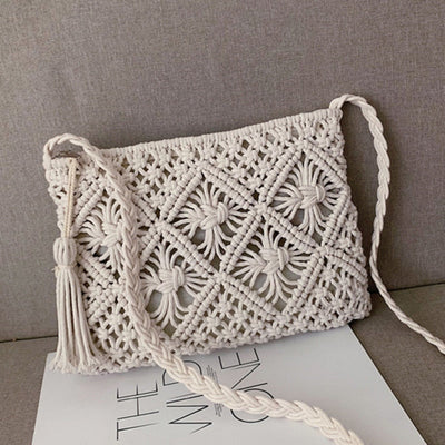 Woven Shoulder Bag for Women – Summer Boho Style