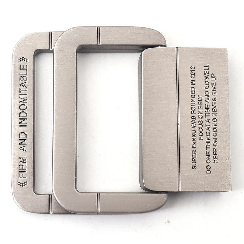 Unisex Canvas Belt – Double Metal Ring Buckle, Adjustable