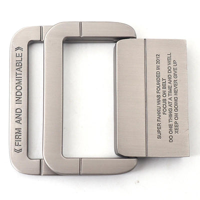 Unisex Canvas Belt – Double Metal Ring Buckle, Adjustable