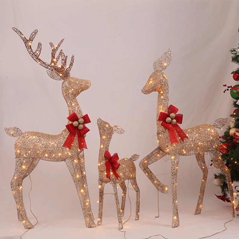 Enchanted Reindeer LED Christmas Decoration Set