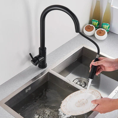 Touch Sensor Kitchen Faucet with Pull-Out Spray