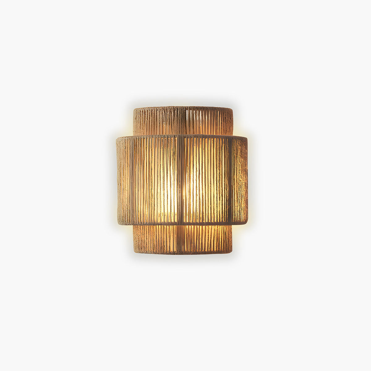 Natural Rope Wall Light with LED Bulb