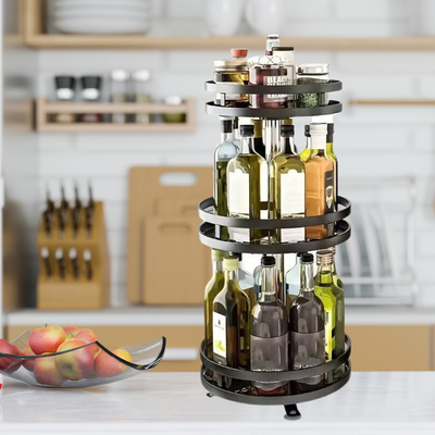 360° Rotating Ingot Rack for Kitchen Cabinets