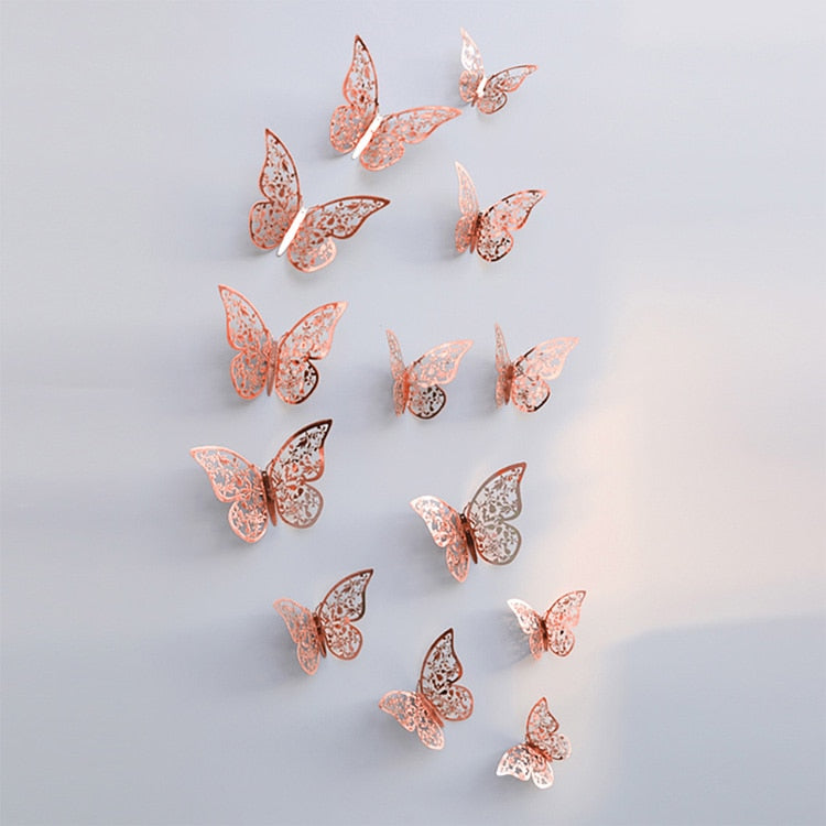3D Butterfly Wall Stickers for Wedding and Home Decor