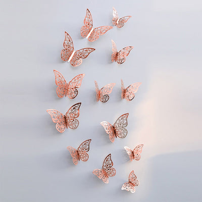 3D Butterfly Wall Stickers for Wedding and Home Decor
