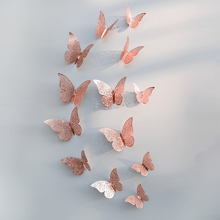 3D Butterfly Wall Stickers for Wedding and Home Decor