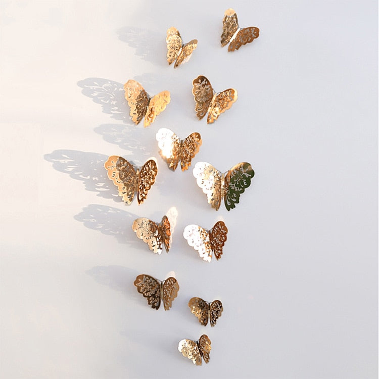 3D Butterfly Wall Stickers for Wedding and Home Decor