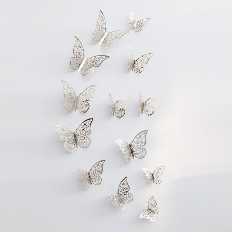 3D Butterfly Wall Stickers for Wedding and Home Decor
