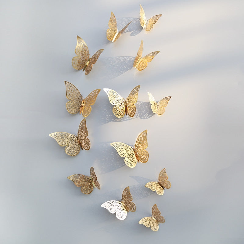 3D Butterfly Wall Stickers for Wedding and Home Decor