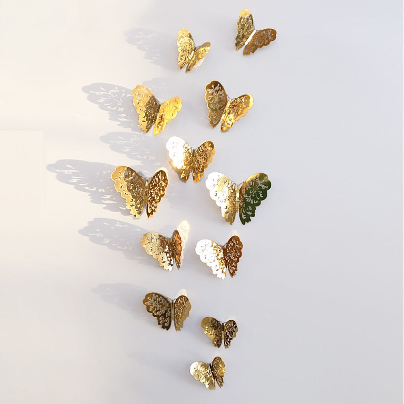 3D Butterfly Wall Stickers for Wedding and Home Decor