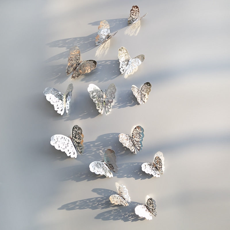 3D Butterfly Wall Stickers for Wedding and Home Decor
