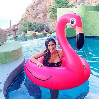 Pink Flamingo Inflatable Pool Float for Summer Fun