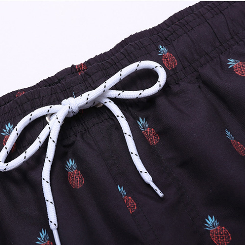 Men’s Quick-Dry Swim Shorts with Adjustable Drawstring Waist