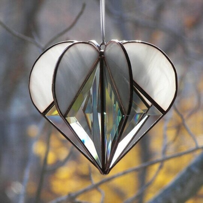 Handmade Heart Acrylic Sun Catcher Decoration