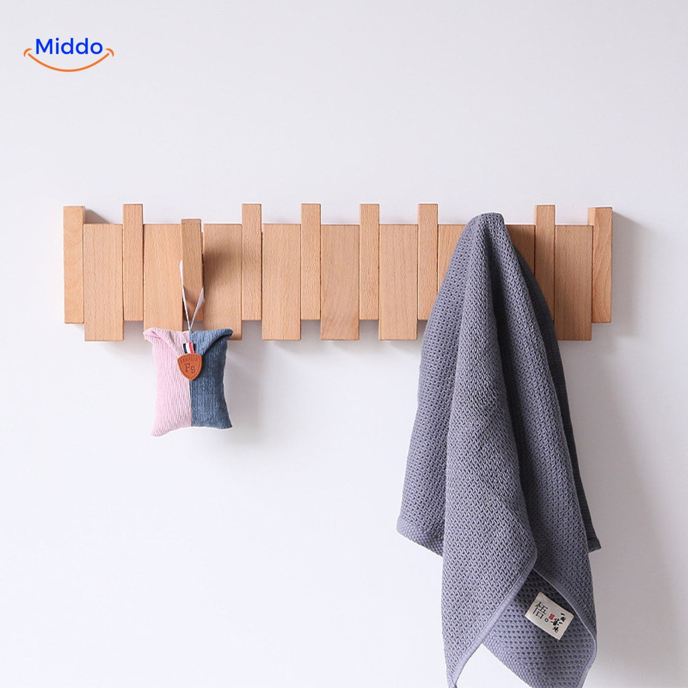 Handmade Wooden Piano Wall Coat Rack