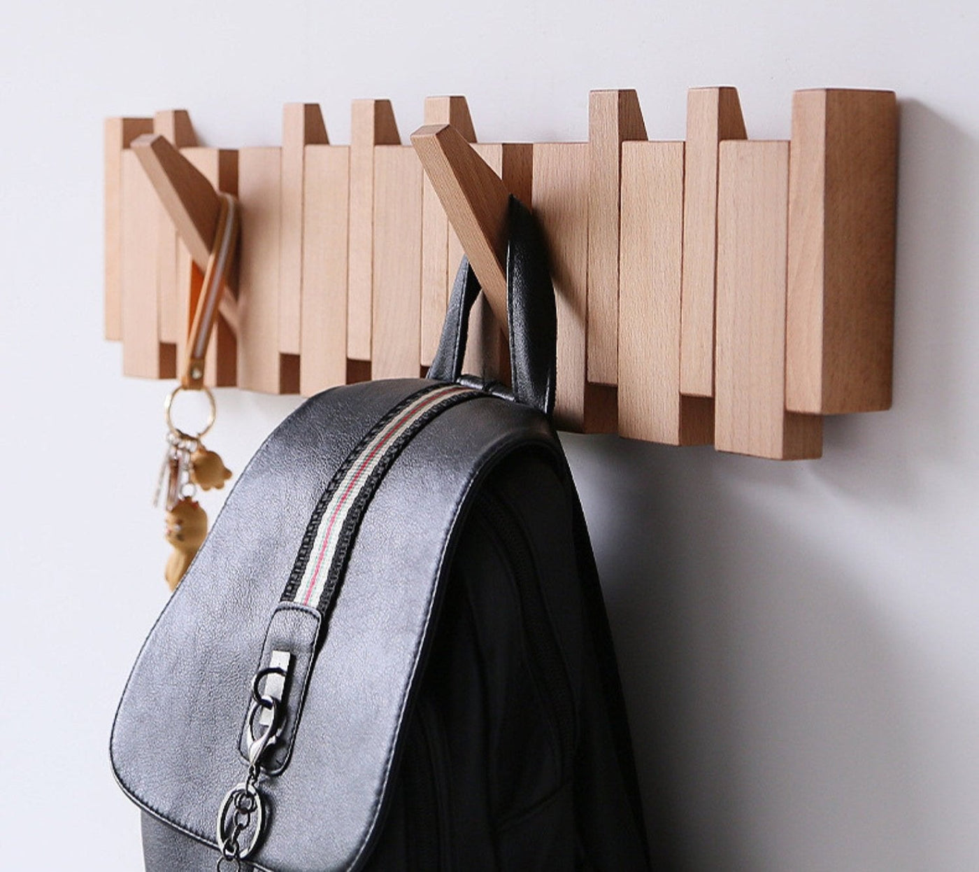 Handmade Wooden Piano Wall Coat Rack