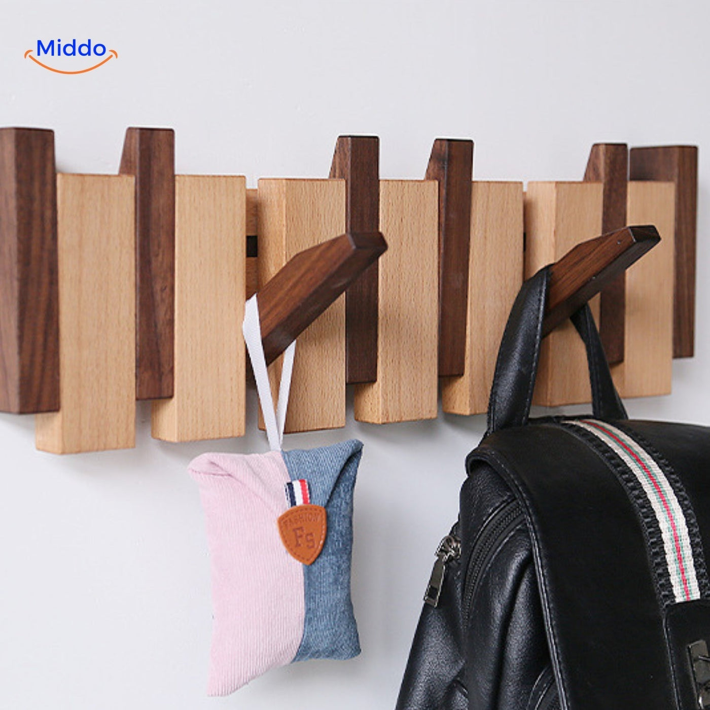 Handmade Wooden Piano Wall Coat Rack
