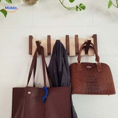 Handmade Wooden Piano Wall Coat Rack