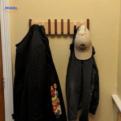 Handmade Wooden Piano Wall Coat Rack