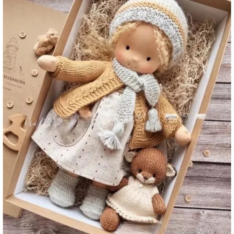 Handmade Cotton Plush Doll – Waldorf Emma Toy