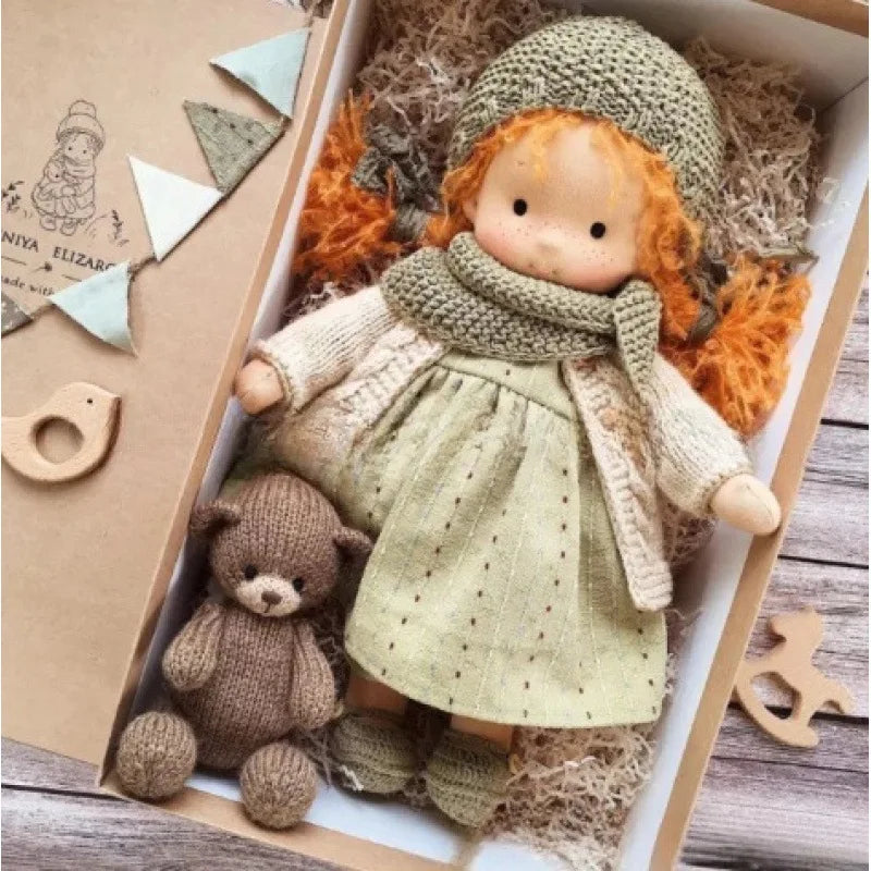 Handmade Cotton Plush Doll – Waldorf Emma Toy
