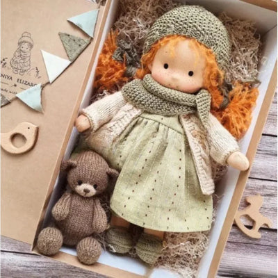 Handmade Cotton Plush Doll – Waldorf Emma Toy