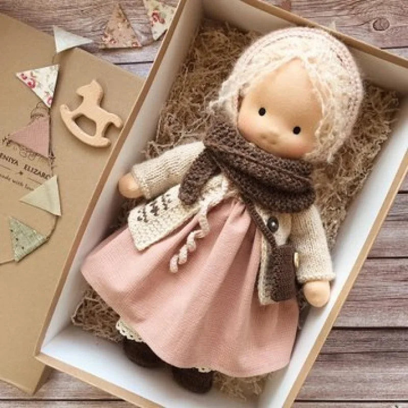 Handmade Cotton Plush Doll – Waldorf Emma Toy