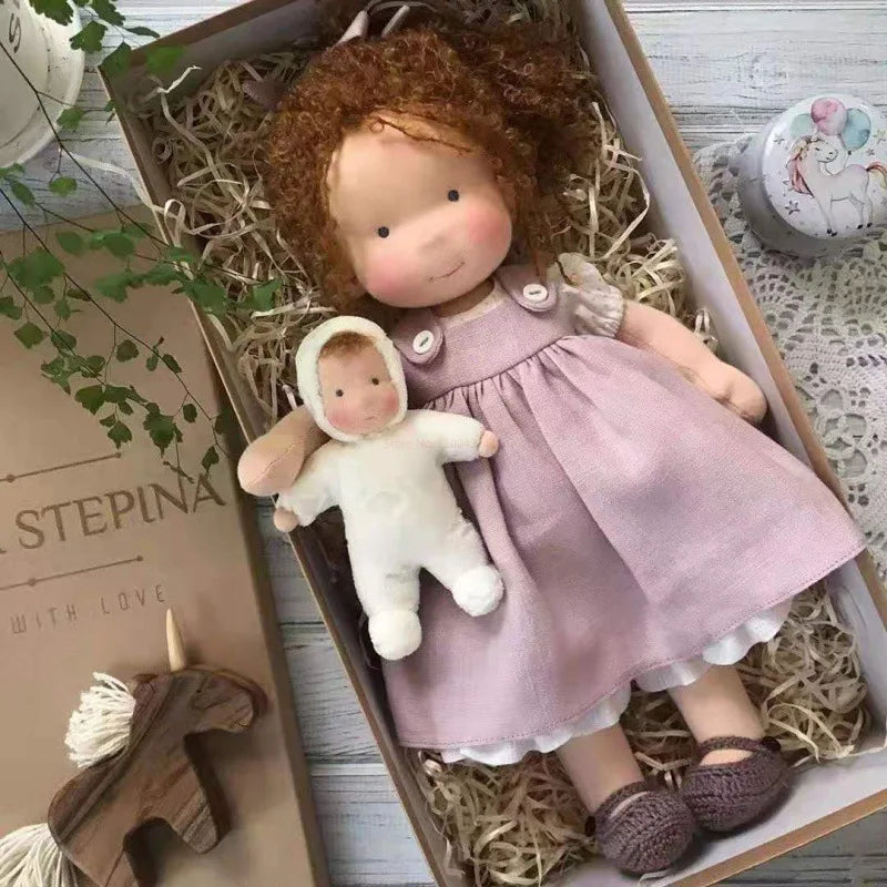 Handmade Cotton Plush Doll – Waldorf Emma Toy