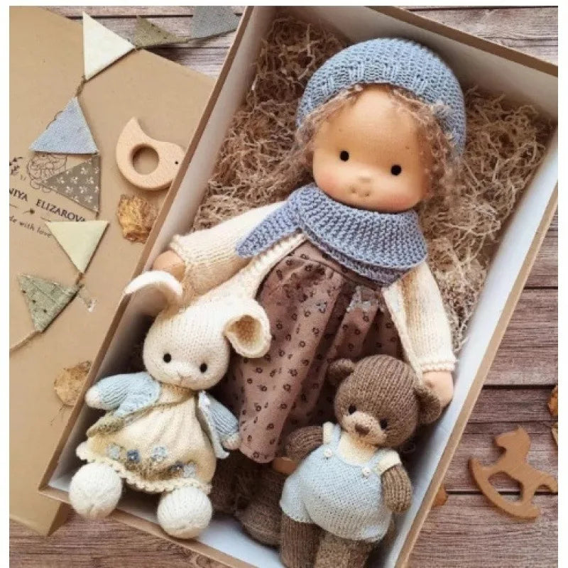 Handmade Cotton Plush Doll – Waldorf Emma Toy