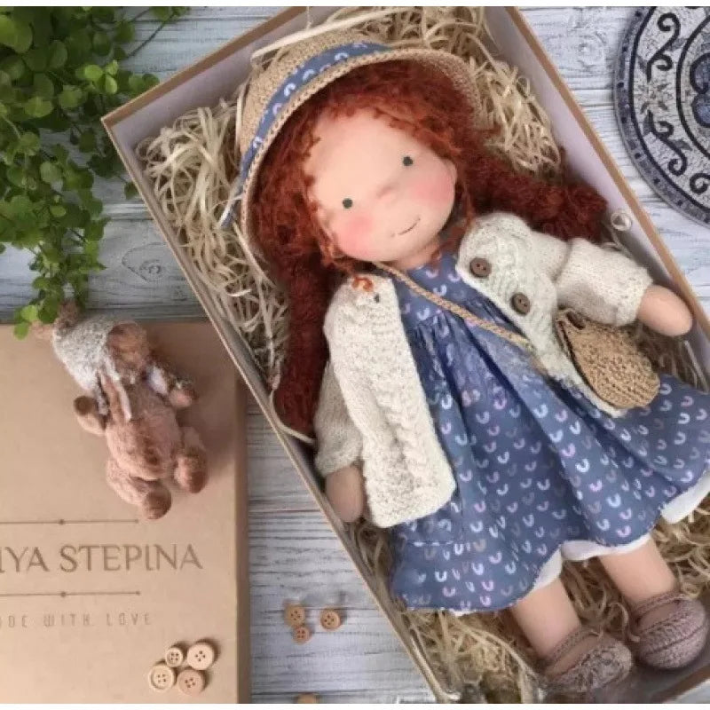 Handmade Cotton Plush Doll – Waldorf Emma Toy