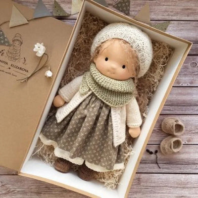Handmade Cotton Plush Doll – Waldorf Emma Toy