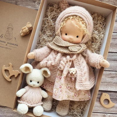 Handmade Cotton Plush Doll – Waldorf Emma Toy