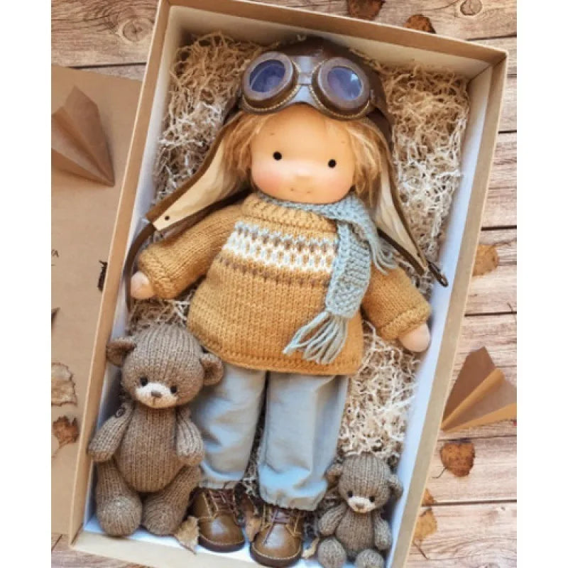 Handmade Cotton Plush Doll – Waldorf Emma Toy