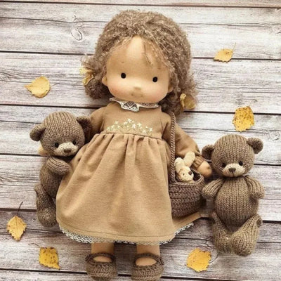 Handmade Cotton Plush Doll – Waldorf Emma Toy