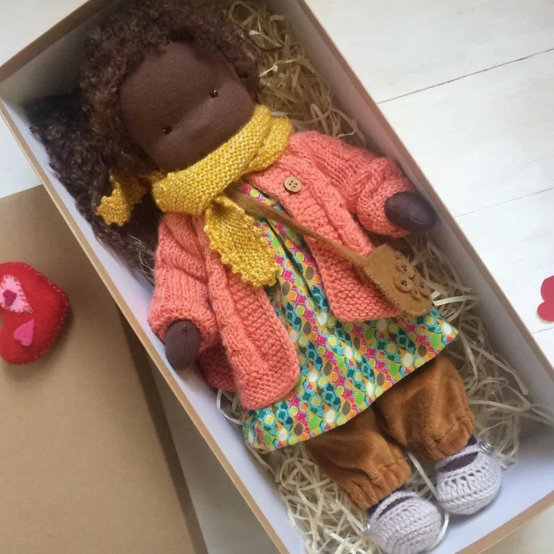 Handmade Cotton Plush Doll – Waldorf Emma Toy