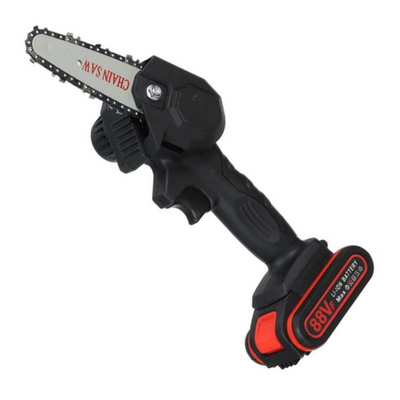 Electric Battery Chainsaw with 2 Rechargeable Batteries