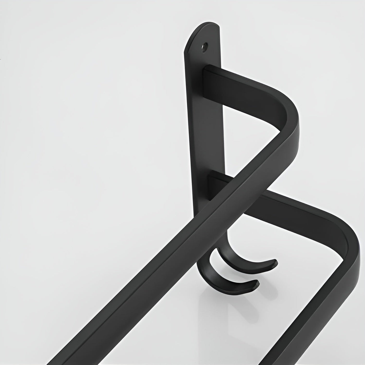 HangEase 3-Layer Wall Towel Rack – Black