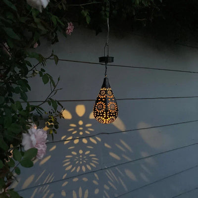Solar Drop Garden Light with Warm White LED – Waterproof Outdoor Lighting