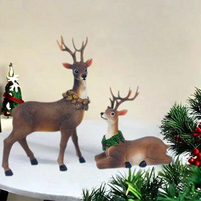 Festive Reindeer Christmas Decoration