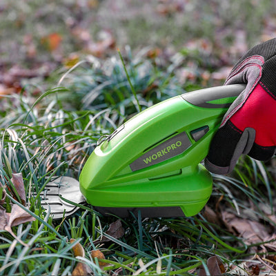 Cordless Electric Hedge Trimmer with Safety Lock and Rechargeable Battery