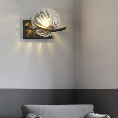 Modern LED Wall Lamp with Glass Panel