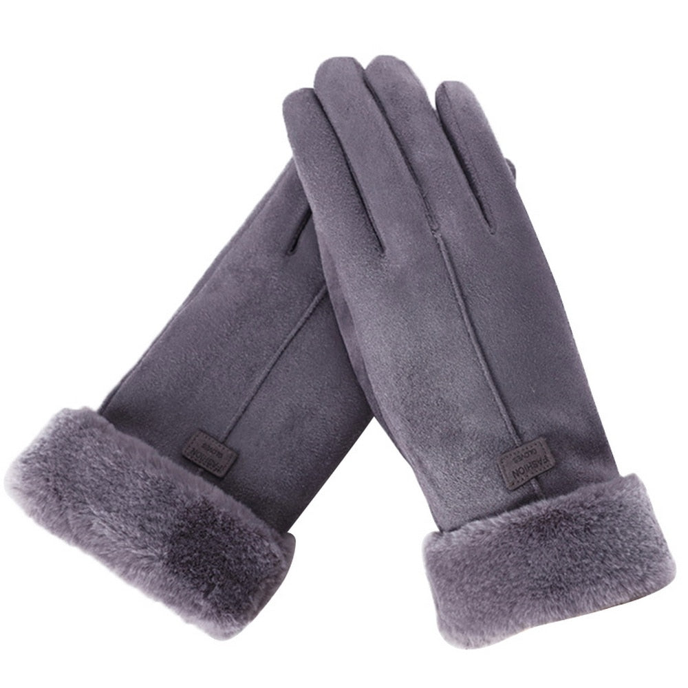 Furry Gloves – Warm Waterproof Touchscreen Winter Gloves