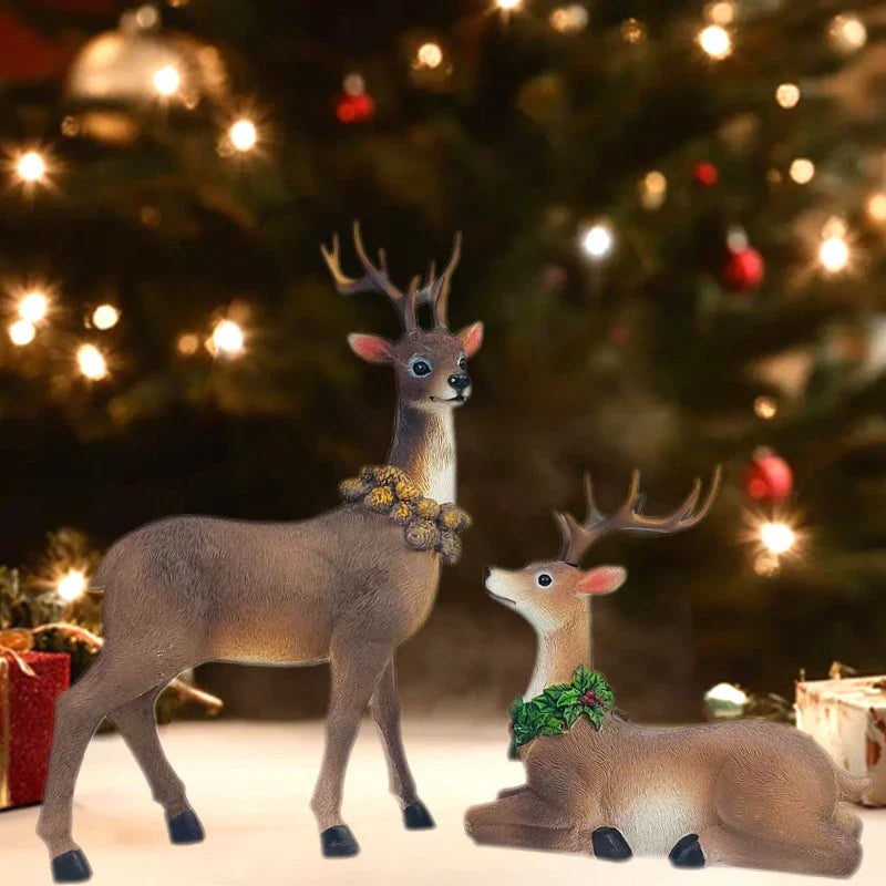 Festive Reindeer Christmas Decoration