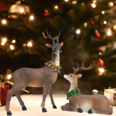 Festive Reindeer Christmas Decoration