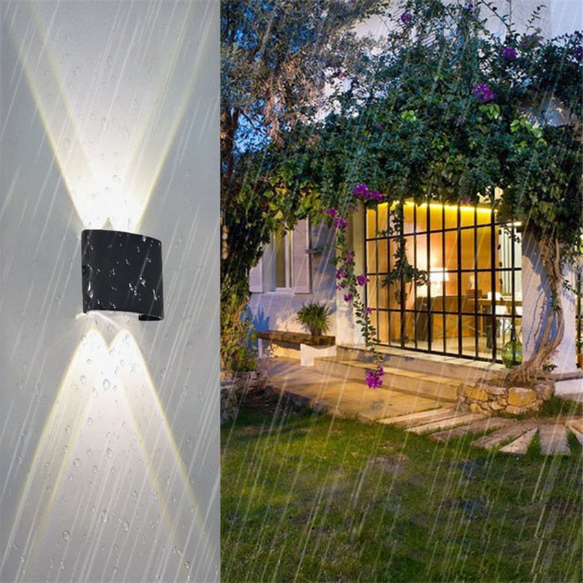 Modern waterproof LED wall lamp for indoor and outdoor use