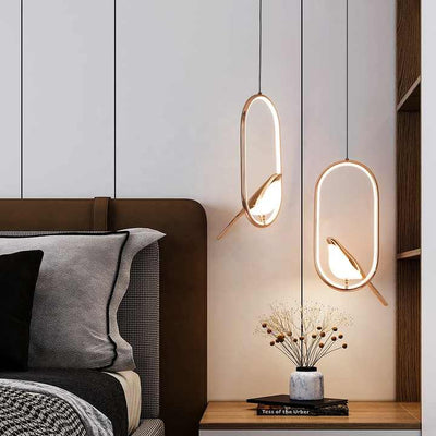 MrBird Gold Bird Pendant Light – Modern Elegant Lamp